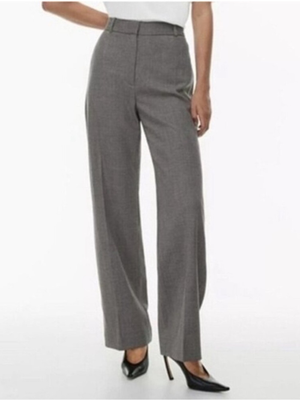 Babaton Command Dressy Trouser Pant Drapey Grey Size 10